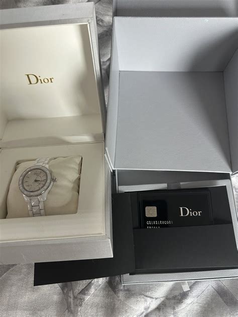 dior dior viii ceramic 38mm automatic ladies watch cd1245e3c001|Christian Dior VIII 38mm Automatic Ladies White Ceramic Steel .